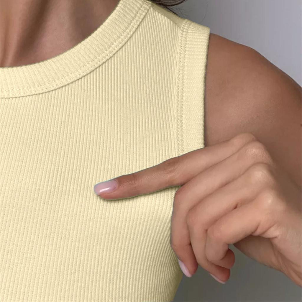 Women's Loose Comfortable Casual Fashionable Solid Color Sleeveless Top Shorts Home Clothes Two-piece Set