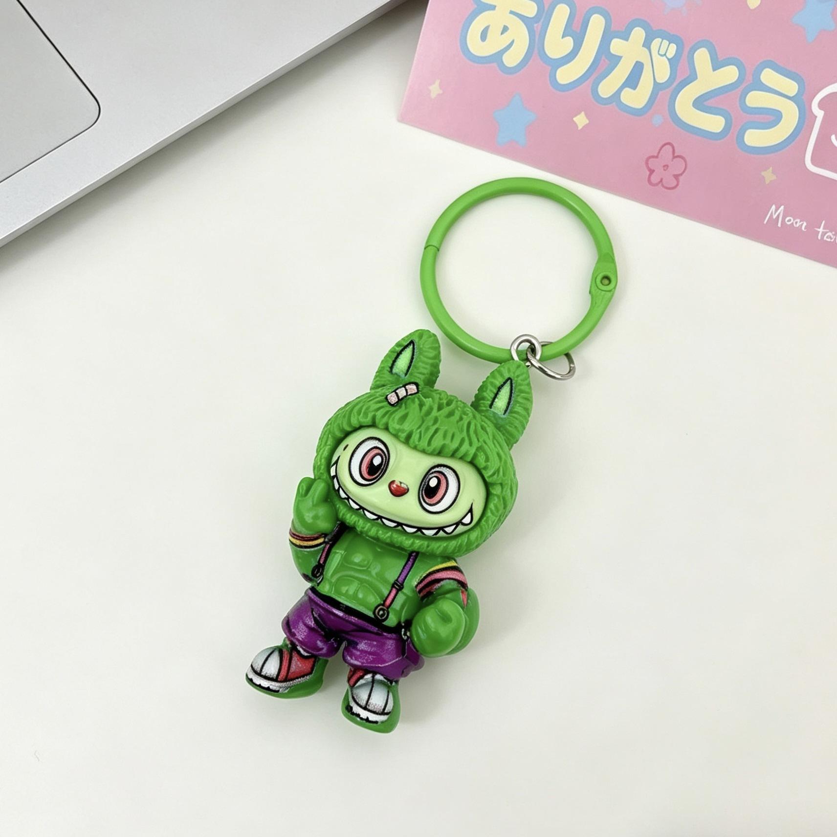 Captain Doll Resin Keychain Pendant Cute Trendy Play Backpack Pendant Keyring