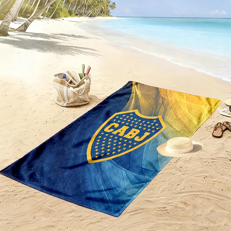 Boca Juniors Print Beach Towel, Large Soft Quick Dry Towel for Beach Camping Swimming