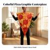 Pizza Costume Vibrant Slice Full-Body for Cosplay, Stage Wear, Men