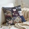 Cushion Cover  Linen  SkinFriendly Soft Decorative Case For Sofa Home Decor Anime Cute LLaidBack Camp Pillow cover