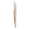 Stainless Steel Eyelash Tweezer Professional Lash Extension Tweezer Application for Nail Pearl Golden Dolphin Tweezer