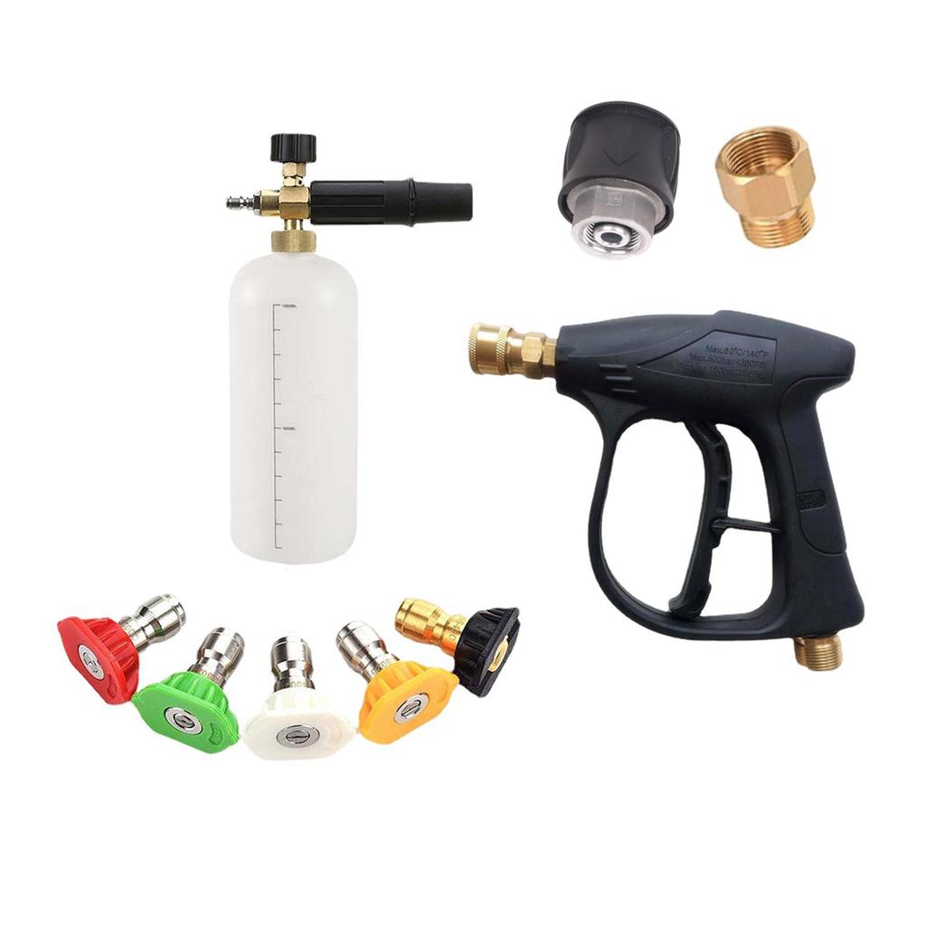 Pistol de spălat cu presiune 4350PSI cu vârfuri de duză pentru spălat cu presiune Accesorii de spălat pentru instrumente de curățare a geamurilor podelei mașinii