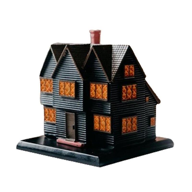 Salems Witch House Incense Burner Massachusetts Witch House For Halloween Christmas Vacation Ornament 2PCS