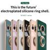 Sharp Aquos Sense9: 87Plus Solid Color Ring Stand Electroplated Magnetic Case