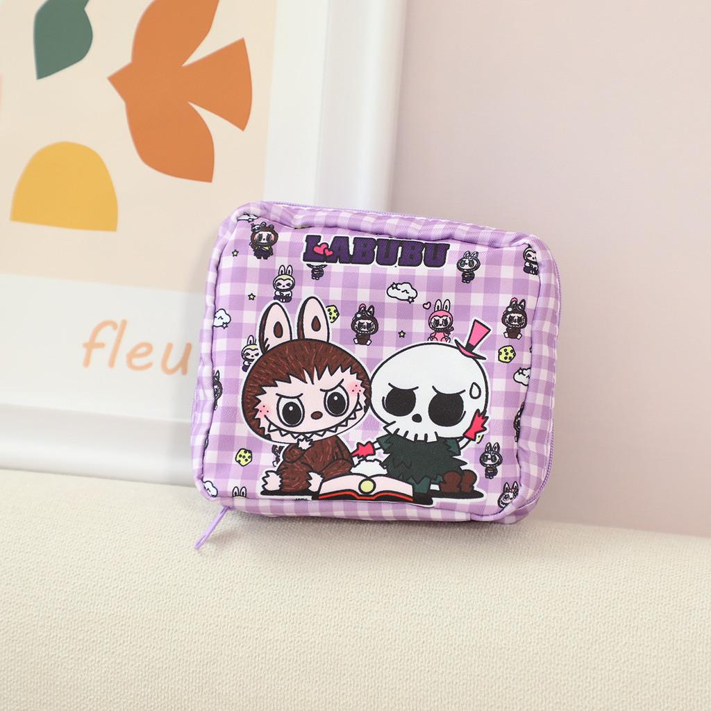 Cute Storage Cartoon Pouch Fabric Sanitary Cosmetics Girls Medicine