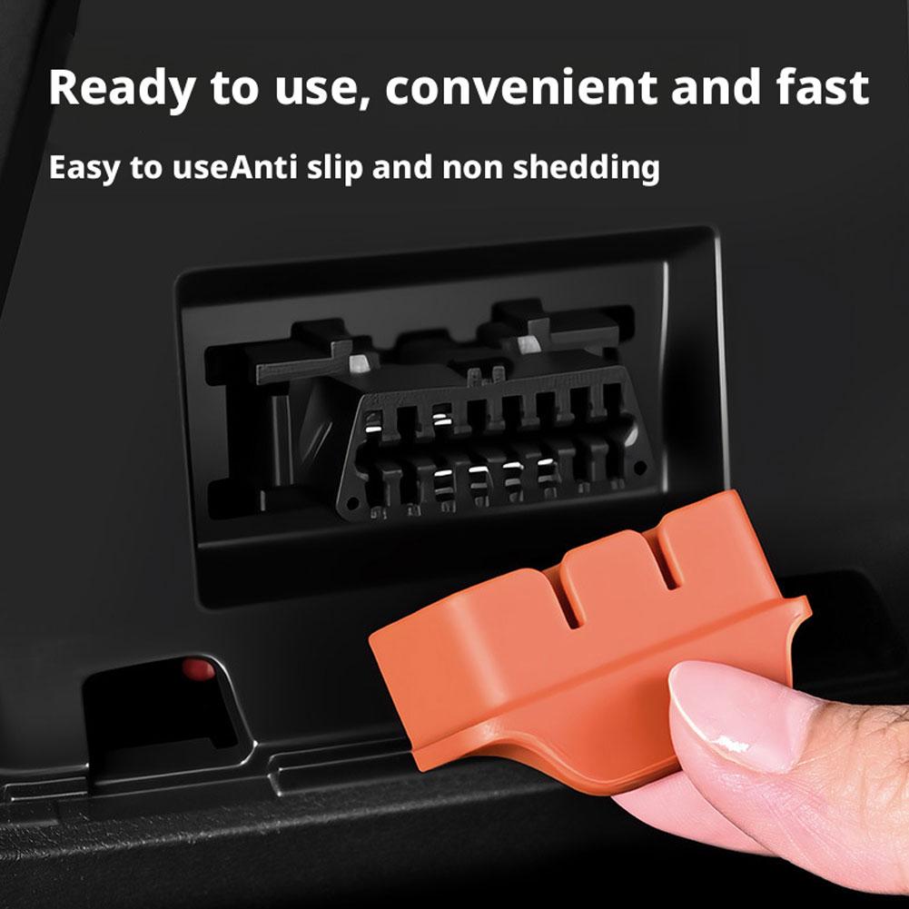 Silikon OBD-Anschlussabdeckung Wasserdicht Rostfrei OBD-Anschlussverschluss Schutzhülle Staub OBD-Verstopfungskappen