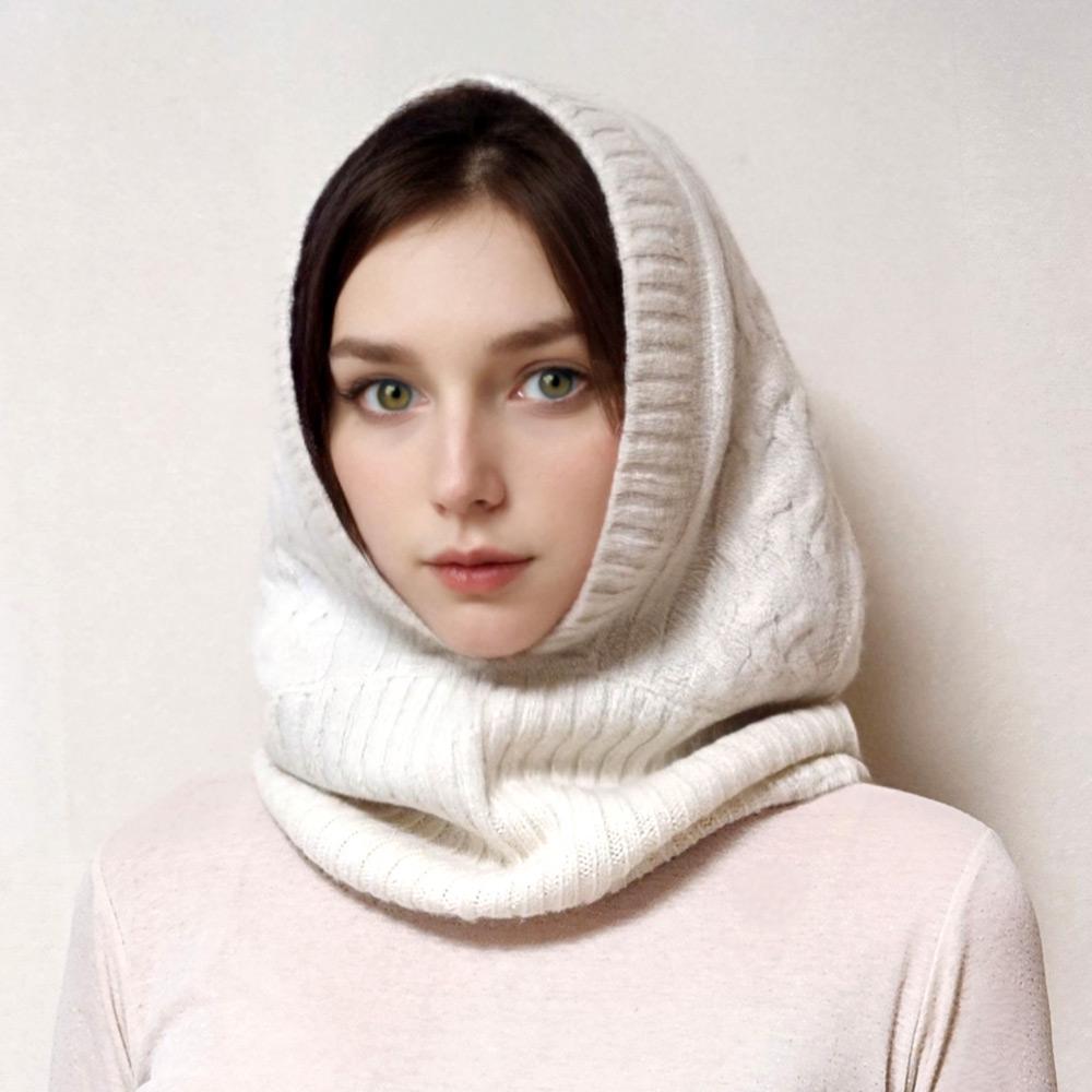 Nibada 8003 100% Cashmere Unisex Balaclava Ivory