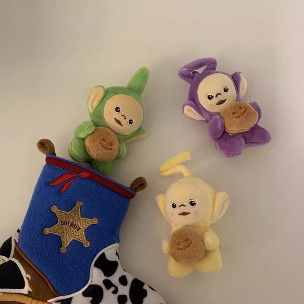 Schattige Pluche Teletubbies Toast Pop Met Geluid Perfect Voor Rugzak Decoratie Cadeau