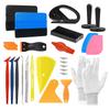 Vinyl-Folienwerkzeug-Set für die Auto-Fensterfolierung Mikro-Rakel Eckschaber Vinyl-Schneider Professionelles Auto-Folierungs-Set 15-45 Stück
