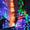 Thrisdar 8M 50M 100M Led Christmas Fairy String Light Outdoor Black Wire Wedding Party Holiday Christmas Tree Garland Light