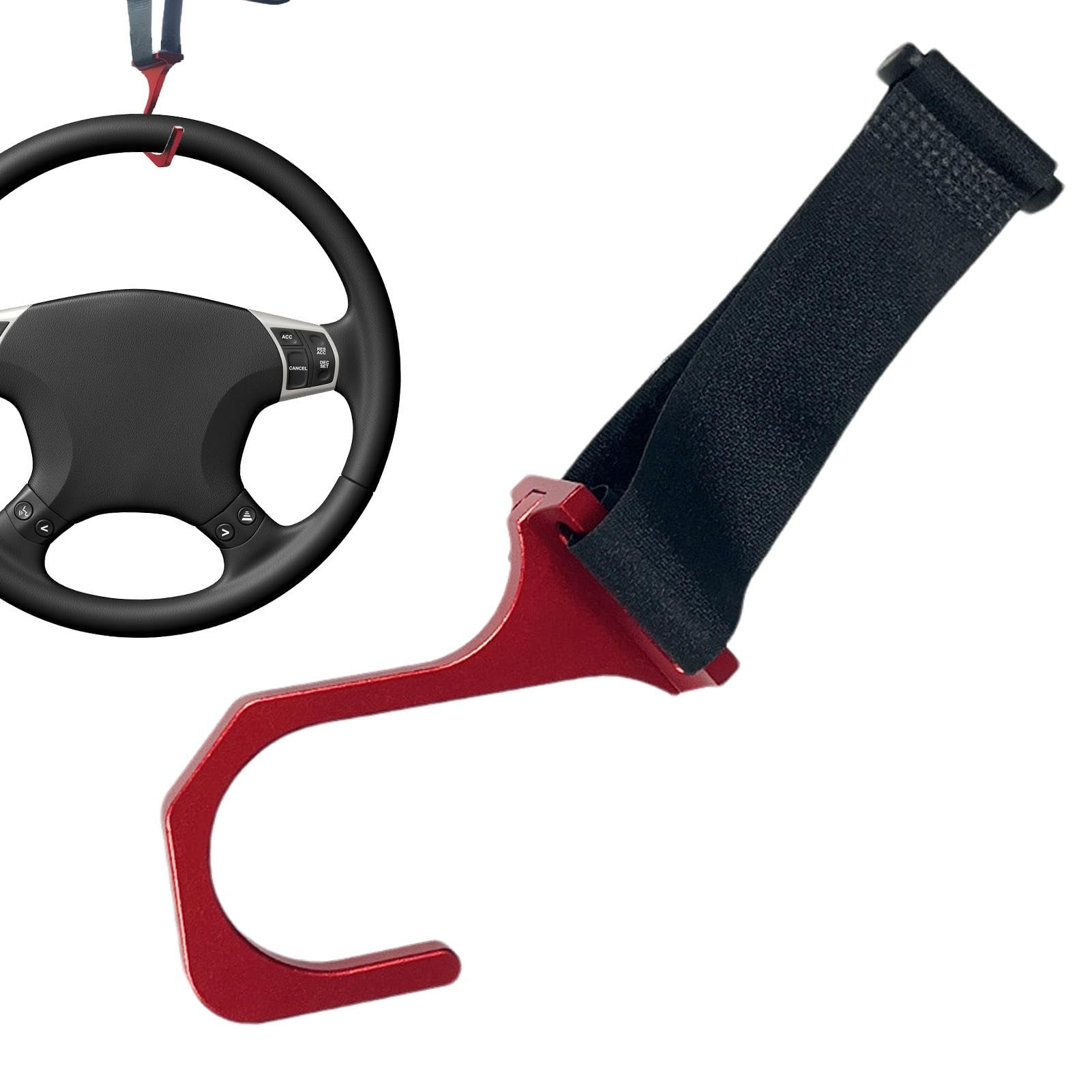 

Quick Release Handle Hanger, Handle Hook - Steering Wheel Hanger Holder Adjustable - Multipurpose Please refer to the description красный