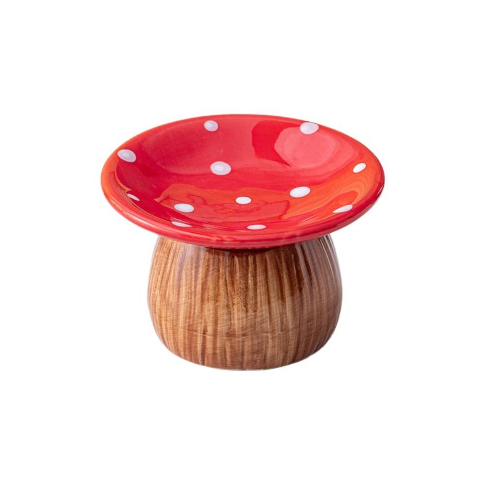 

Mushroom Shape Ceramic Key Catchall Decorative Trinket Dish Cute Entrance Ornaments Living Room красный