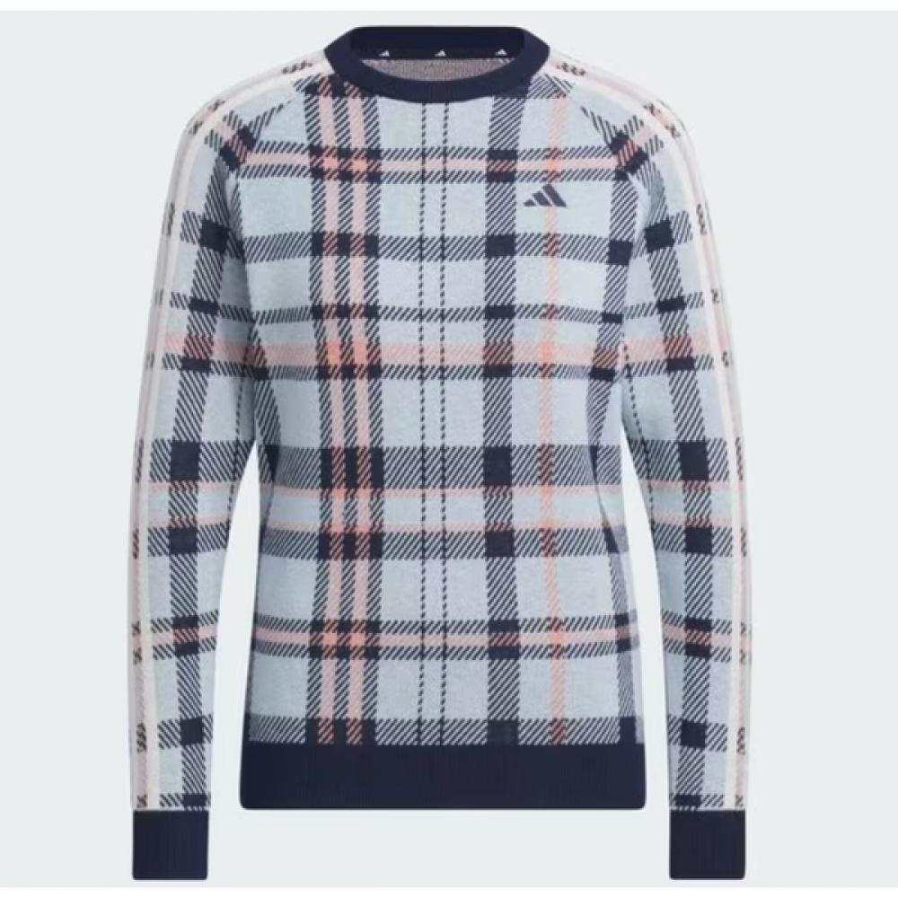 

AdidaS Golf 23fw Sale Women S Jacquard Long Sleeve Pullover Sweater Hy0903 AXS
