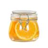 Stainless Steel Lid Glass Storage Jar for Tea, Food, Jam, and Honey