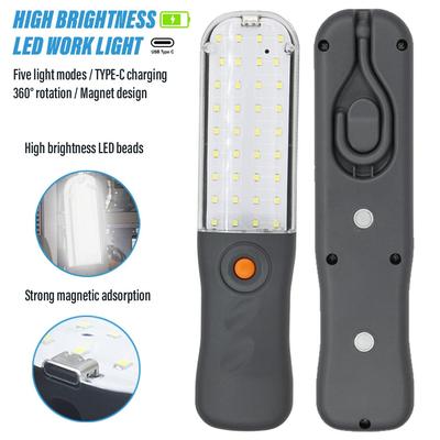 Przenośna Magnetyczna Lampa Robocza do Naprawy Samochodów Akumulatorowa Latarka LED z Magnesem Hakiem do Naprawy Samochodów Wędkowania Sytuacji Awaryjnych