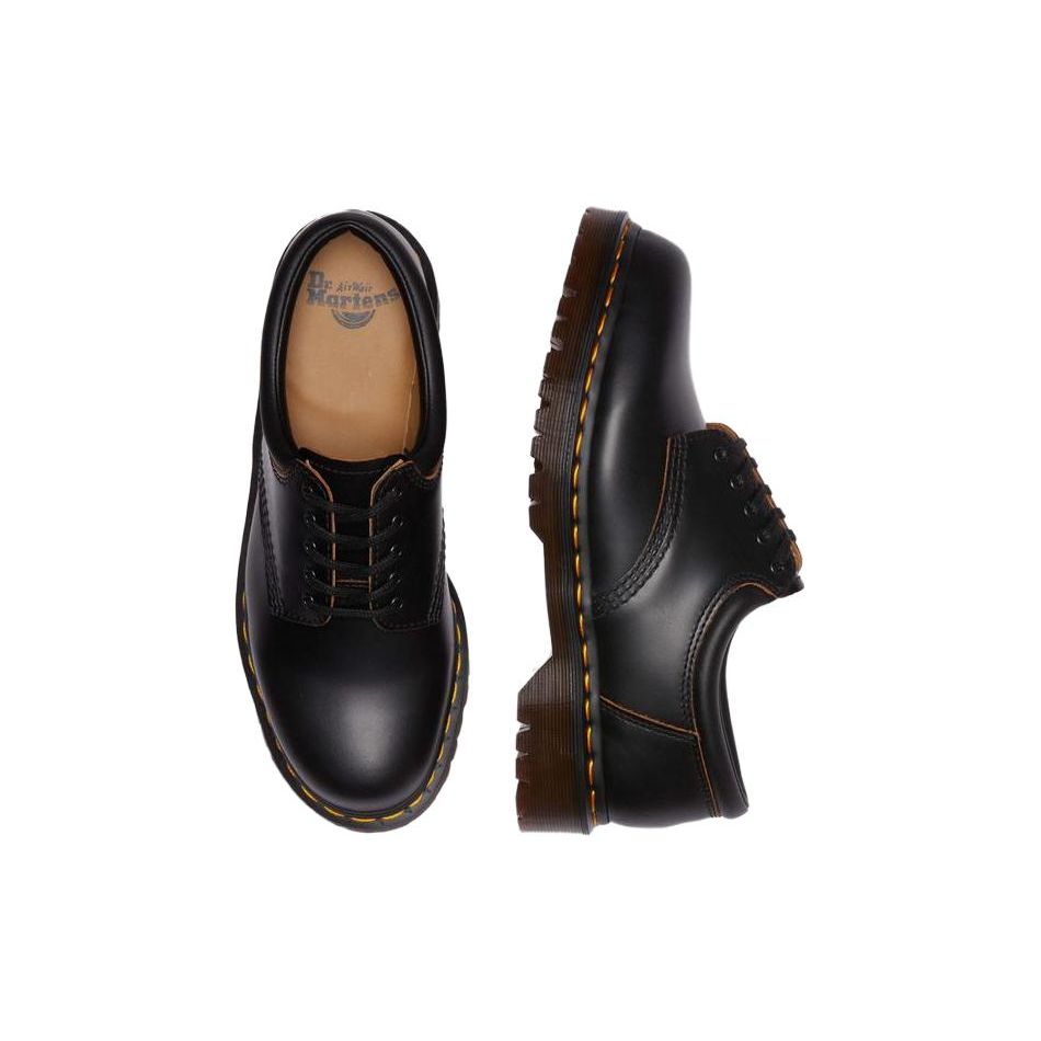 Dr. Martens 8053 Vintage Smooth Leather Oxford Black Unisex Sneakers 30907001