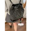 College-style Casual Large-capacity Ladies' Bag, Round Dot Printed Bucket Bag, Fashionable Backpack
