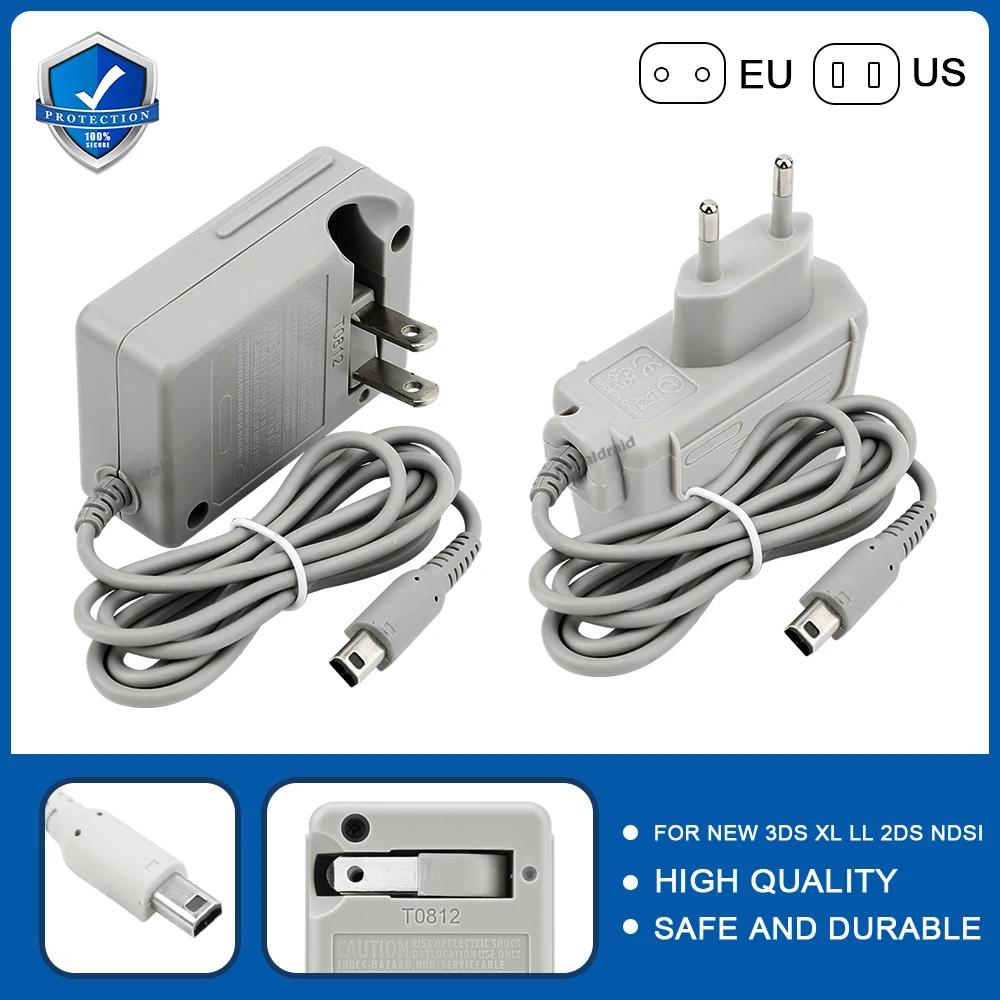 EU US Plug 100-240V Home Travel Wall Power Supply AC Adapter Charger for NEW 3DS XL/2DS XL/3DS XL LL/3DS/2DS/NDSI/NDSI XL