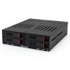 OImaster HE 2006 4 Slot Internal Hard Disk Rack Support Four 2.5 Inch SATA HDD SSD Easy Installation Plug and Play (Not