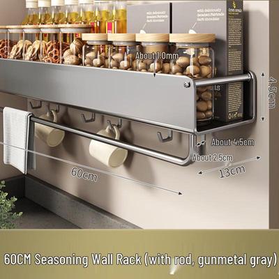 YouShu No-Drill Wall-Mounted Kitchen Storage Rack