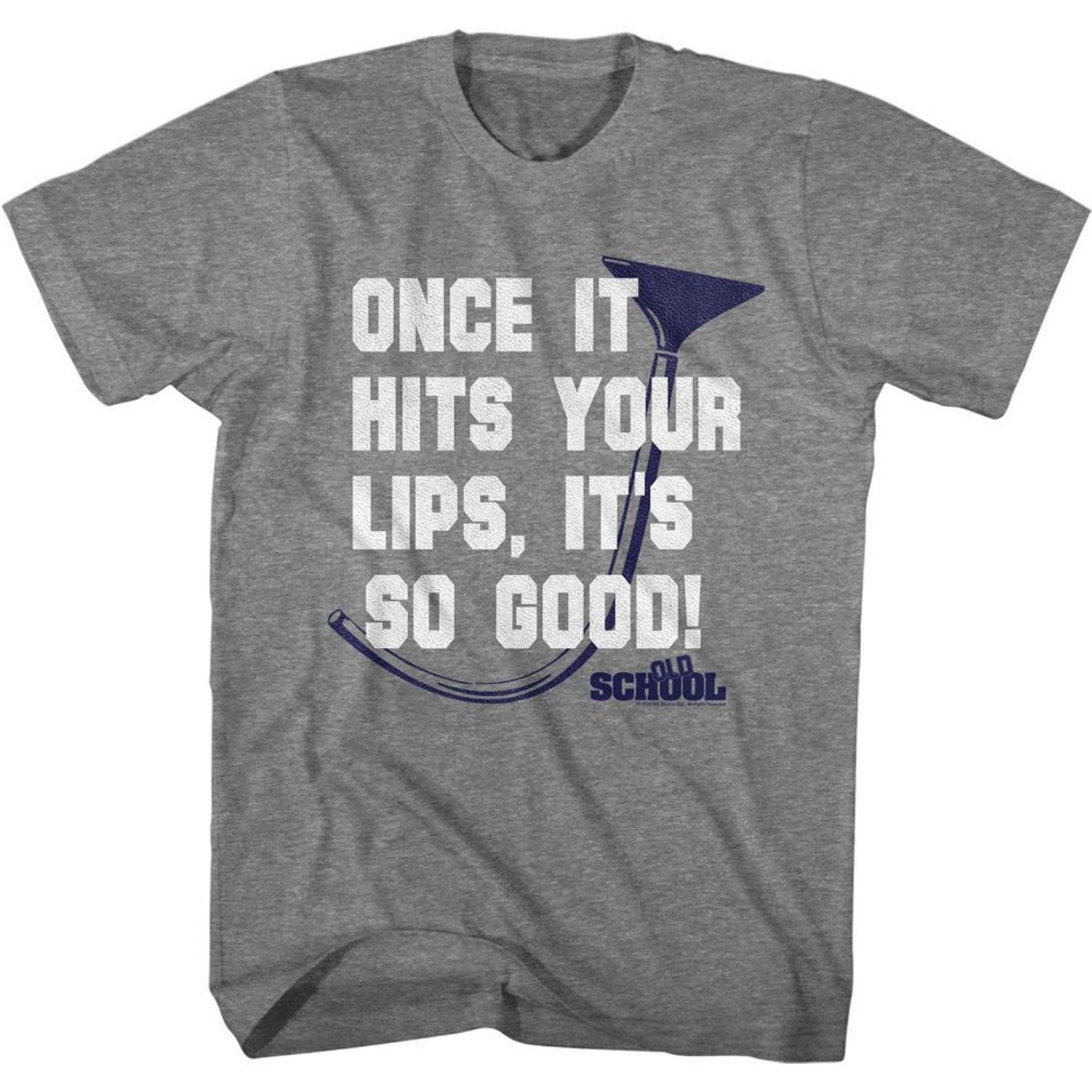 Old School Once It Hits Graphite Heather Adult T-Shirt M