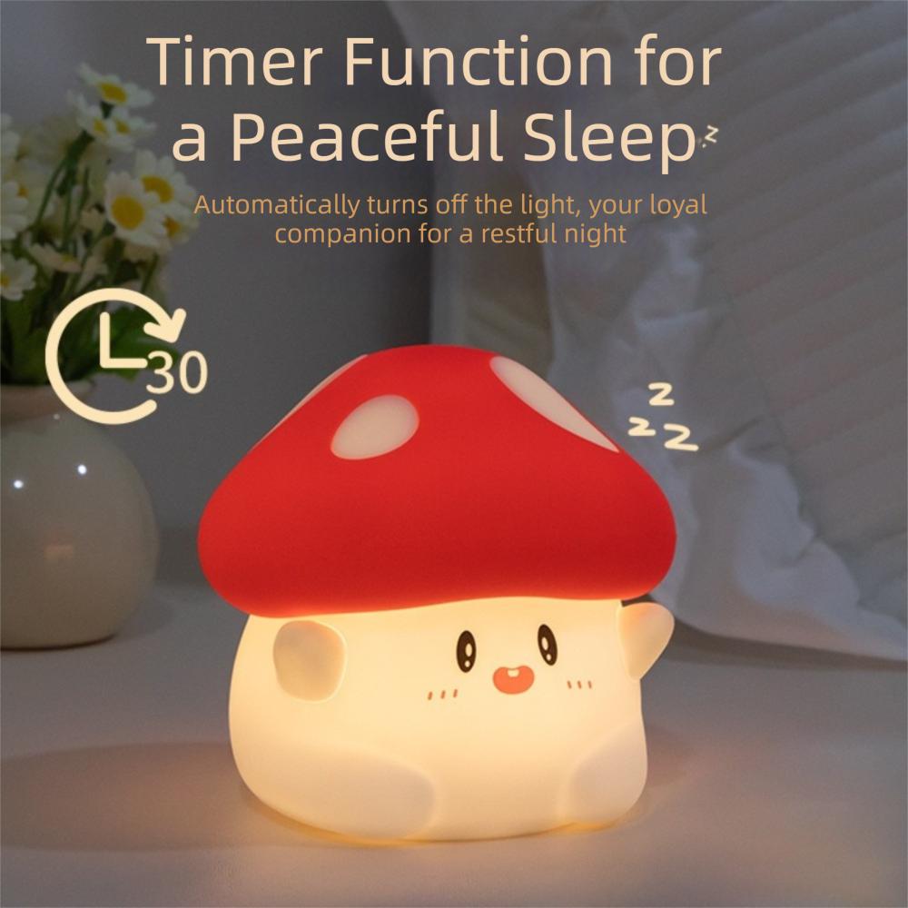 Typ-C Lade Pilz Nachtlicht Warmes Licht Nachtlampe Neue Tipp Tipp Lichter Geburtstagsgeschenk