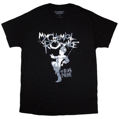 Mein chemisches Romanze Unisex T-Shirt: Uhr-Logo (Schwarz) (Klein)
