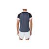 Asics Color Block Polo Short Sleeve T-Shirt Men Tops Navy-Blue 2041A246-003