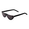 Half-Round Slim Cat Eye Sunglasses Irregular Shape Women Sunglasses Black 713746Y99011000