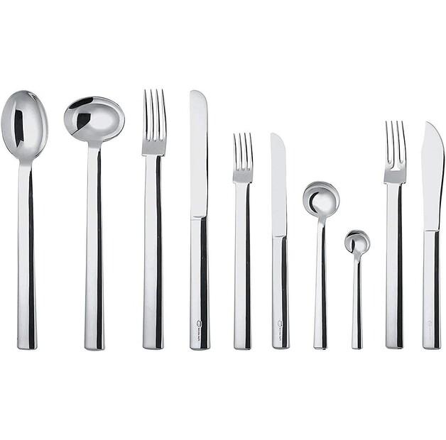 

Набор столовых ложек Alessi, круглая модель широкая, 6 шт (JH01/1H)