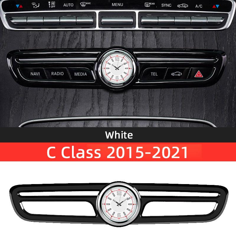 Car Clock Watch For Mercedes Benz C E Class AMG W205 W213 X253 2015 2016-   , Central Control Modified Accessory W-C Class 15-21
