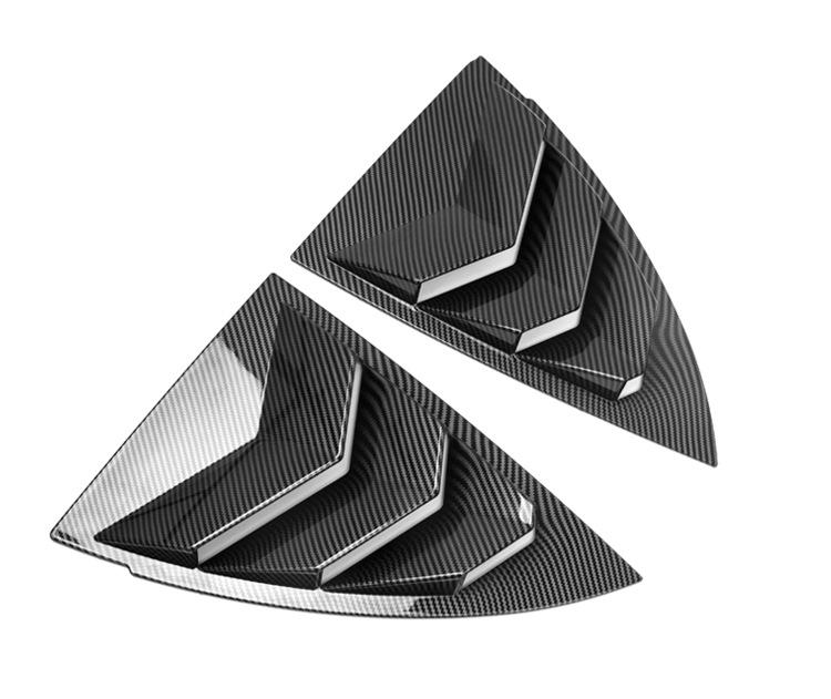 21-25 Model Y Rear Triangle Window Louver Deflector Sticker