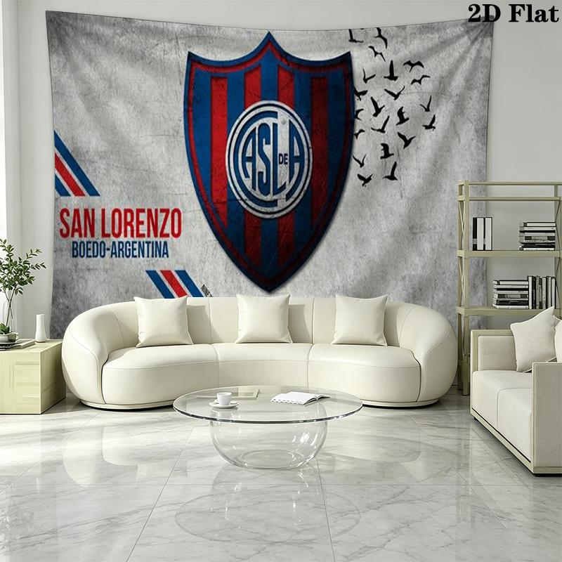 San Lorenzo Art Wall Tapestry Aesthetic Wall Hanging Printed Fabric Blanket Decorative Tapestries for Bedroom Living Room Home Decor