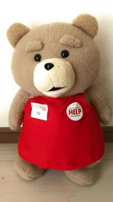 TED My Big Fluffy Apron Plush Extra Large 48cm Toy,