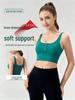 Sutiã Esportivo Feminino com Tiras Cruzadas - Ajuste Elegante de Cintura Alta para Yoga e Corrida