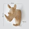 Europe Animal Shaped Hooks Deer Stags Rhino Horse Giraffe Elephant Head Wall Hanger Coat for Hat Hook Rack Holder Decoration