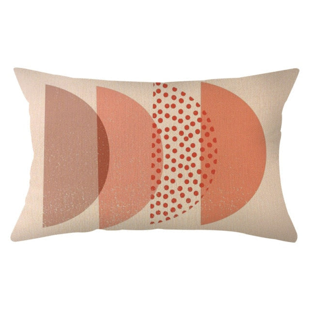 Geometric Pillowcase Rectangular Cushion Cover Polyester Comfort Sofa Pillow