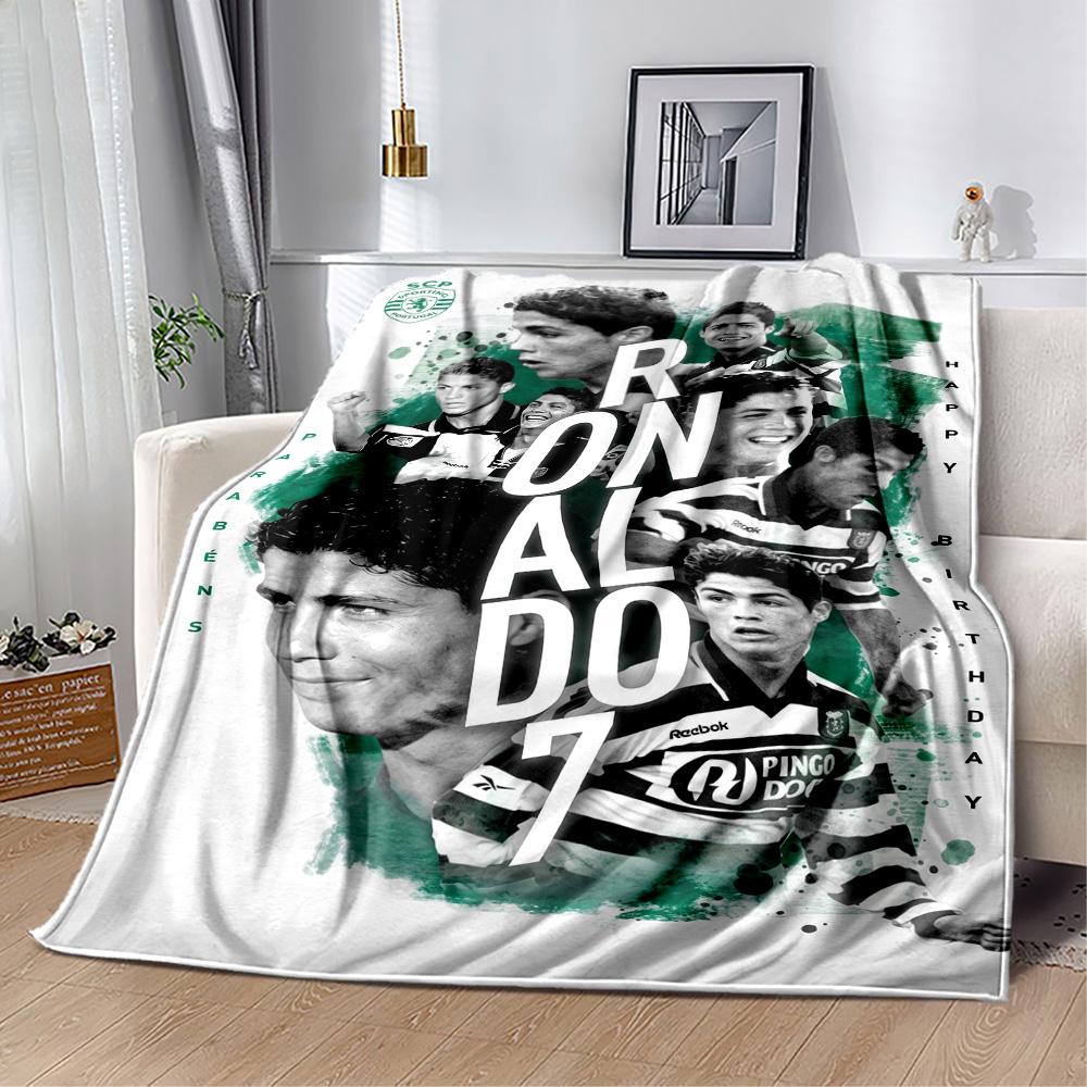 Cristiano Ronaldo Juventus Blanket Soft Warm Cozy Great for Bed Seaside Office for All Seasons Modern Style Best Holiday Gift for Friends Family
