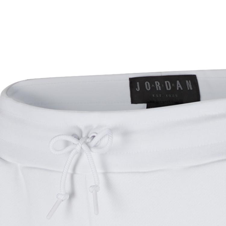 Jordan Sportswear Legacy Logo Print Joggers Men Bottoms White BQ0196-100