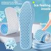 Soft Shock Absorption Mesh Breathable Insoles Sweat Absorb High-elasticity Shock Absorption Memory Foam Cool Feeling Insoles