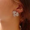 Luxury Zircon Leaf Stud Earrings: Elegant, Versatile, Micro-Paved, Super Shiny