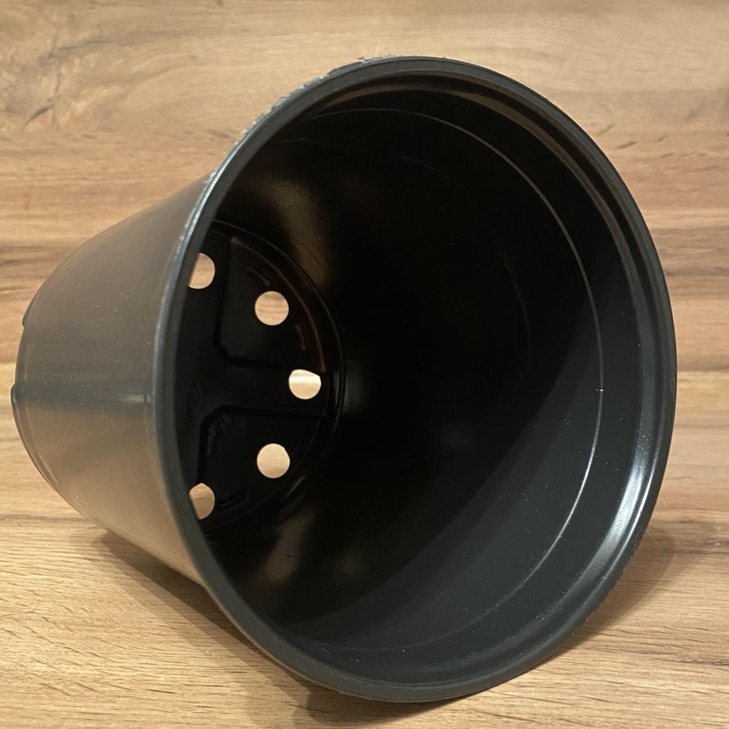 1.5 Liter Black and White Flower Pot 40 Pieces Black Seedling Pot Nursery Planting Pot Thickened PP