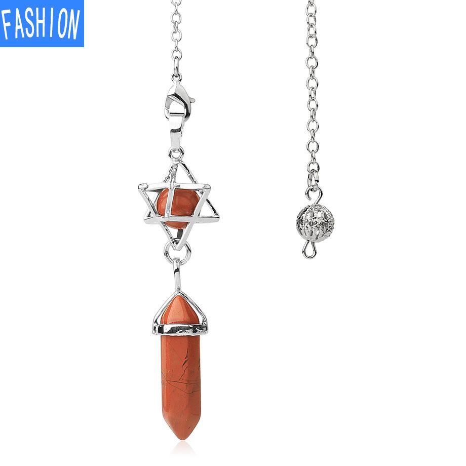 Hexagonal Prism Pendant Crystal Pendant Necklace