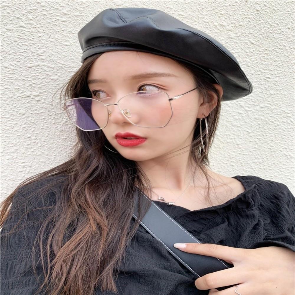 Retro Octagonal Caps Solid Color Painter Caps Elegant Beret Hat  Lady Accessories