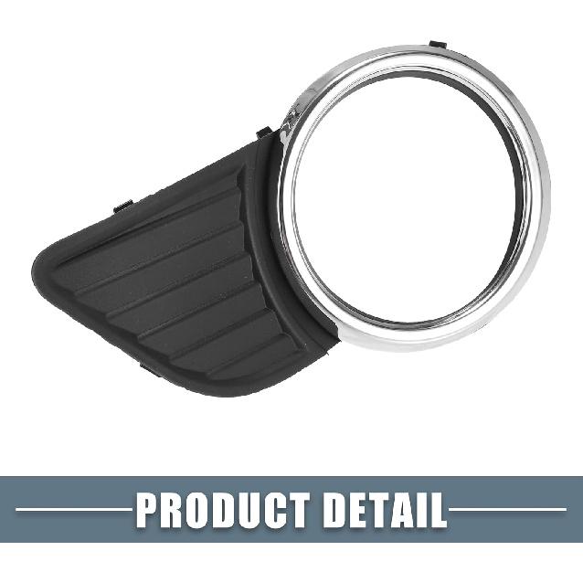 Front Left Right Side Fog Light Grille Cover 52040-08010 52030-08010 Fog Light Bezel Cover Trim for Toyota Sienna 2011-2017 1 Pair