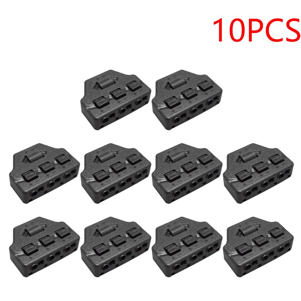 6/3Ports Hub Out Line Splitter Quick Connect Low Voltage Wire Splitter Distribution Block Lighting Led Strip Connection Terminal
