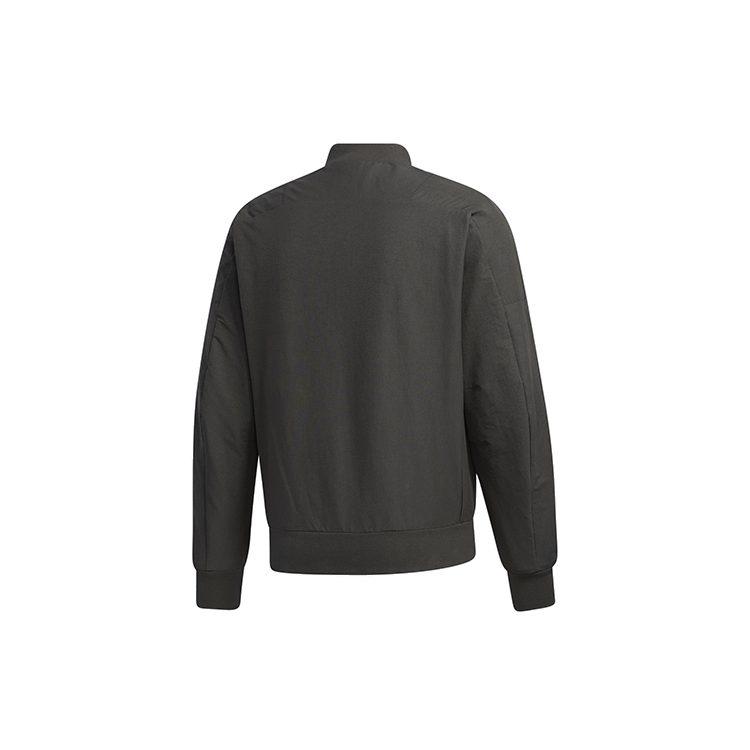Adidas Jackets Men's Green Baseball Collar Moderate Workwear GM4405