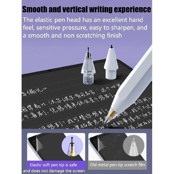 Pencil Tips For Apple Pencil 1/2 Gen Replacement Crystal Diamond Tips For iPad Pencil 1/2 Anti-wear Stylus Pen Tips