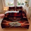 3pcs Flash Symbol Duvet Cover Set, 1 Duvet Cover + 2 Pillowcases (No Insert), High-Definition Print for All Seasons,Durable yy251103064